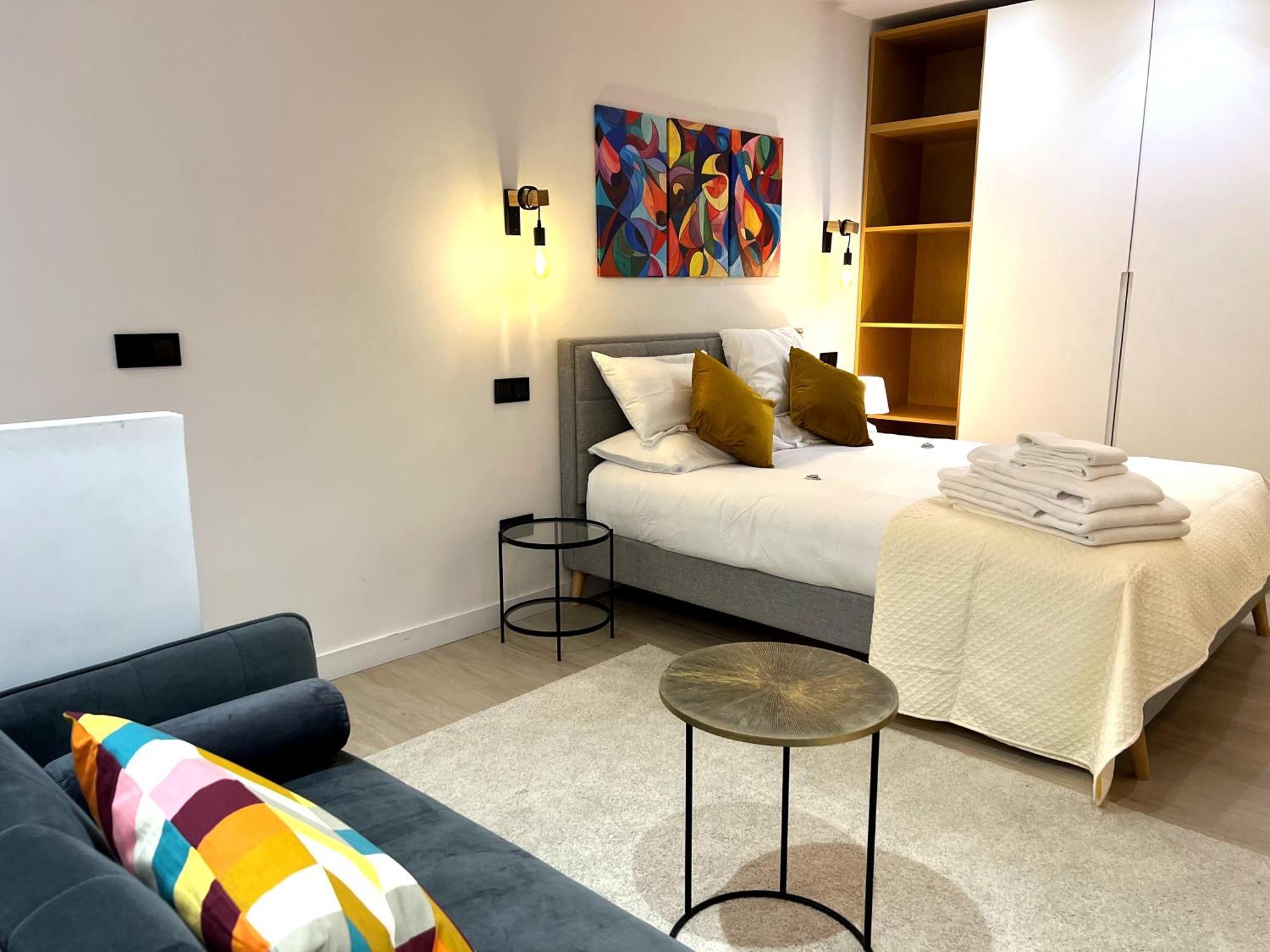 马德里Duplex Moderno Y Acogedor Junto A Atocha公寓 外观 照片